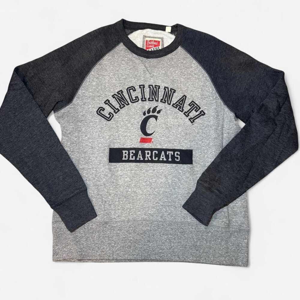 Grey UC Cincinnati Bearcats Crewneck Sweatshirt